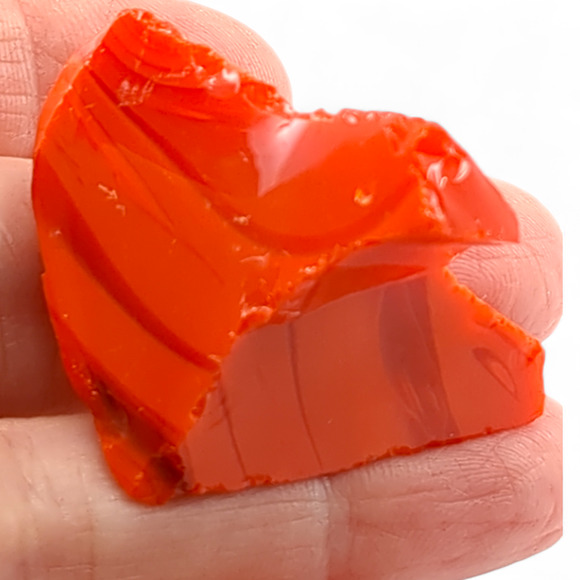 Amberina and Ruby Swirl Slag Art Glass Cullet #4S55 - Picture 5 of 6